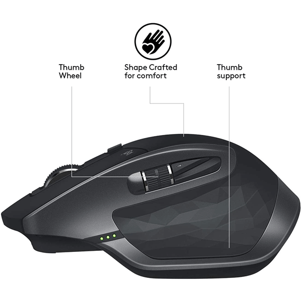 Logitech MX Master 2S Bluetooth Mouse - Graphite (910-005139)