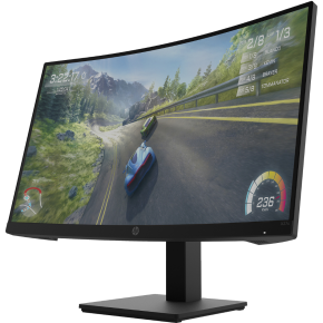 HP X27c 27" Curved Gaming Monitor, FHD (1920 x 1080) 1500R VA Display, 165Hz Refresh Rate, 1ms MPRT Response Time, 8 bit Color, Adjustable Hight, DP / HDMI / 3.5 mm Audio- 32G13AS
