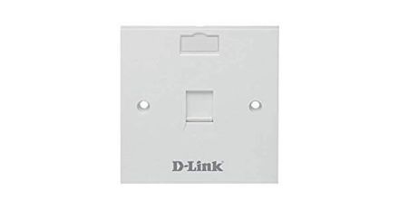 D-Link Single Faceplate, Square- NFP-0WHI11