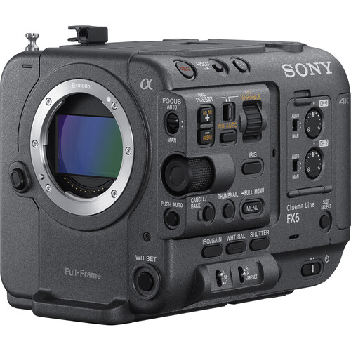 Sony FX6 Full-Frame Cinema Camera Body Only