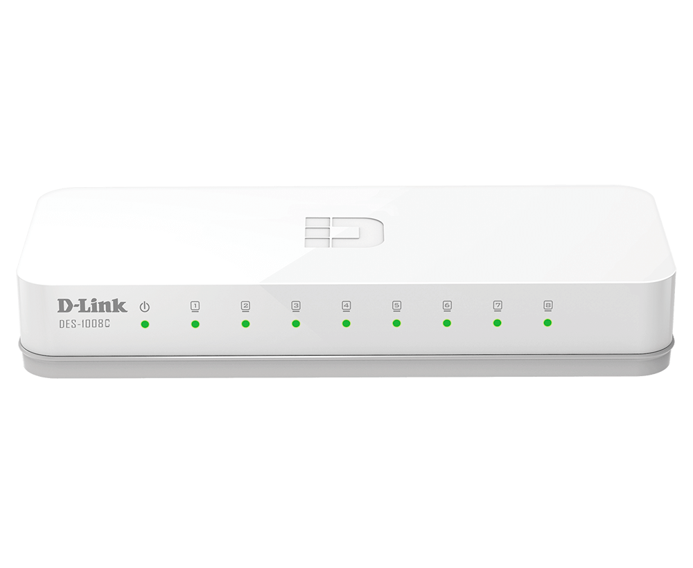 D-Link DES-1008C/B 8 port 10/100Base-T unmanaged switch- DES-1008C/B