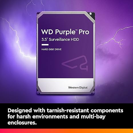 WD Purple Pro Surveillance Hard Drive 14TB, 512MB – WD141PURP