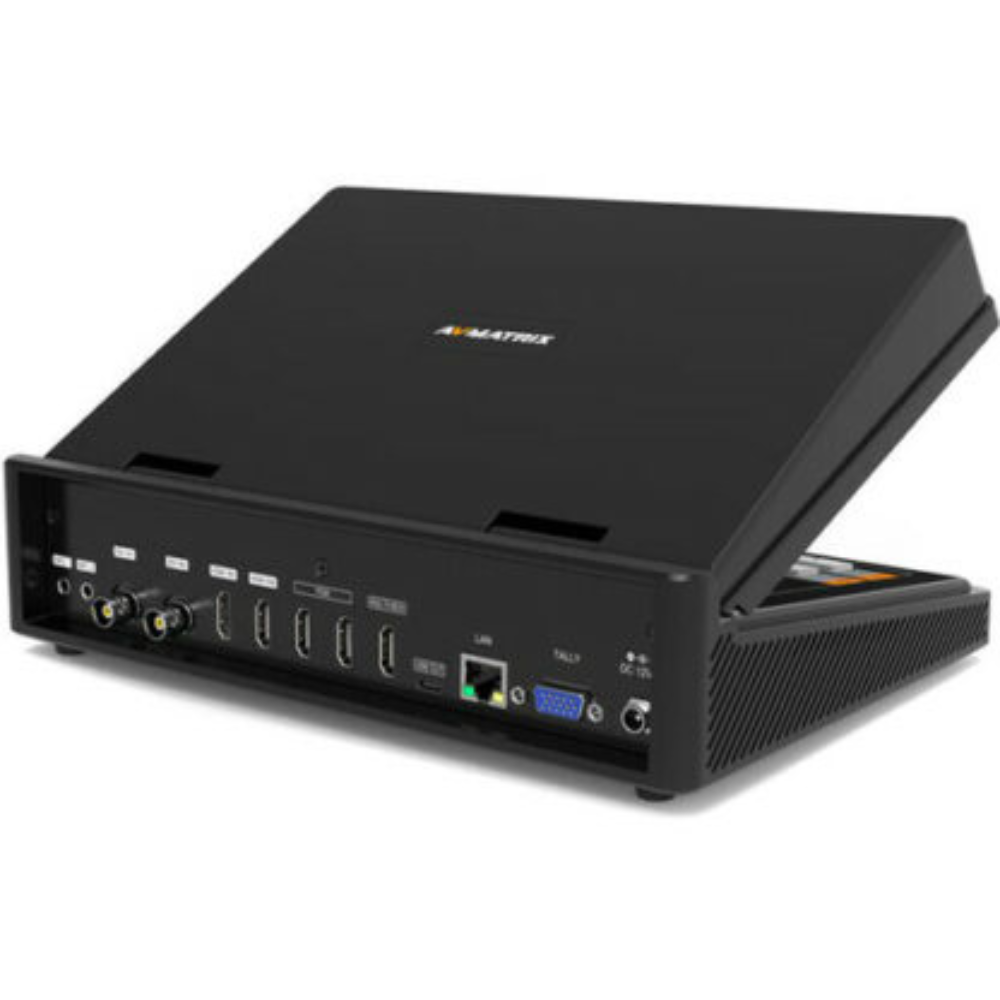 AVMATRIX PVS0403U 4-Channel SDI & HDMI Video Switcher with 10.1″ Monitor