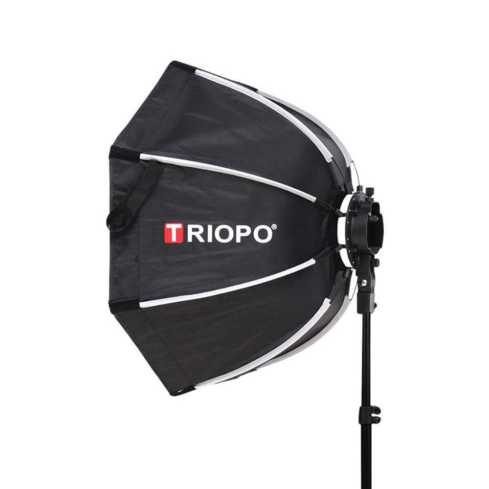 Triopo 90cm / 35″ Deep Octagon Umbrella Speedlite Softbox with Flash Bracket