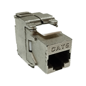 Cat6 FTP 180〫Punch Down Keystone Jack- Silver Colour (NKJ-C6MET2B21)