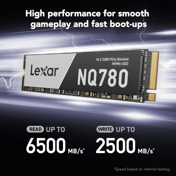 LEXAR 1TB LNQ780 SSD M.2 PCIe Gen 4x4 NVMe 2280- LNQ780X001T