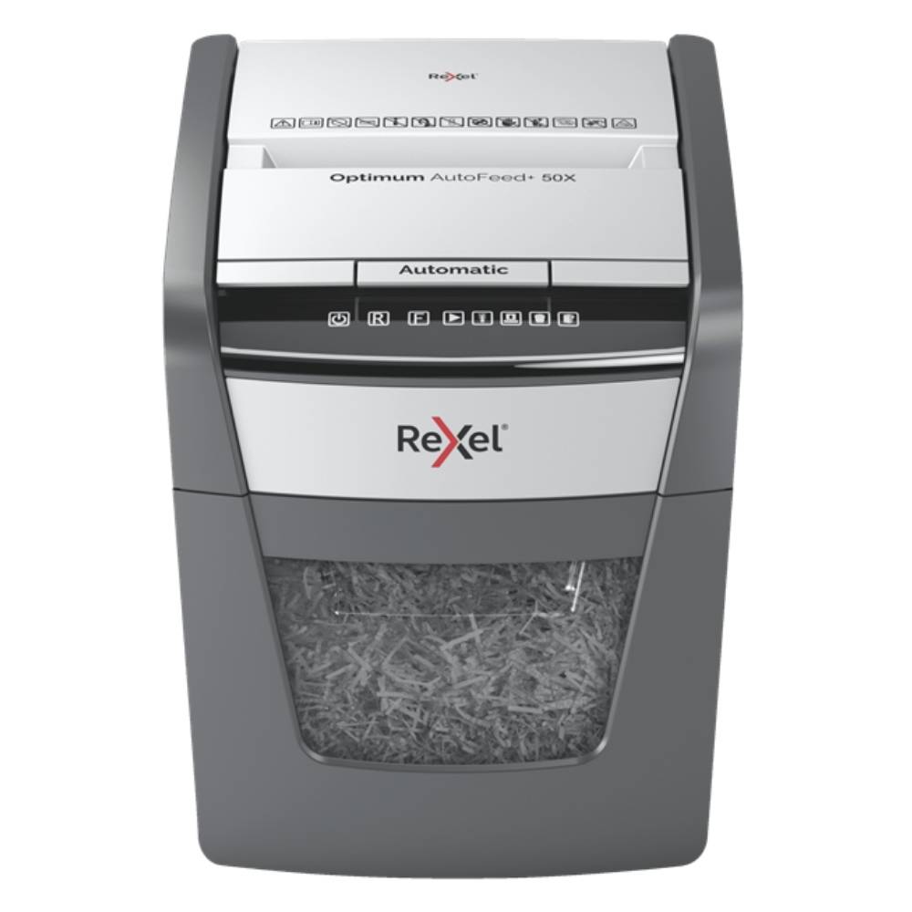 Rexel Optimum AutoFeed+ 50X UK shredder