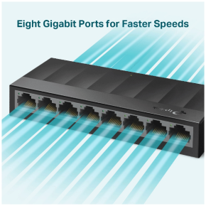TP-Link 8-Port 10/100/1000Mbps Desktop Switch  (TL-LS1008G)