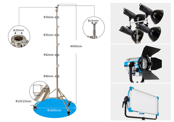 Jinbei JB-4200 Steel Light Stand