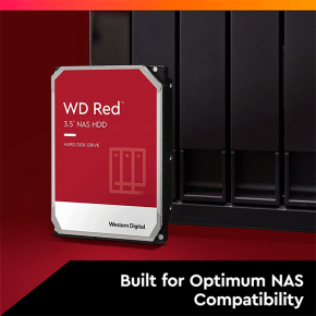 Western Digital 8TB WD Red NAS Internal Hard Drive HDD - 5400 RPM, SATA 6 Gb/s, SMR, 256MB Cache, 3.5 Inches (WD80EFBX)
