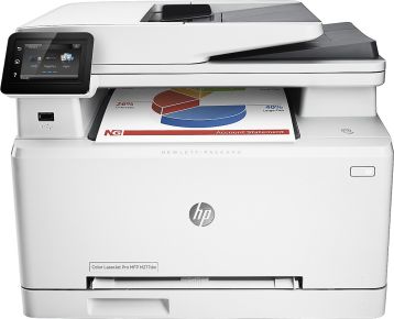 HP - LaserJet Pro M277dw Wireless Color All-In-One Printer - Gray