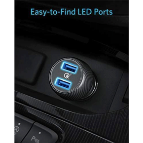 Anker Quick Charge 3.0 39W Dual USB Car Charger Adapter, PowerDrive Speed 2