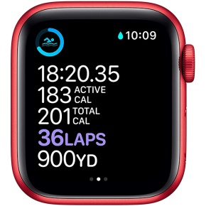 New Apple Watch Series 6 (GPS, 40mm) - (Product) RED - Aluminum Case with (Product) REDï»¿ - Sport Band