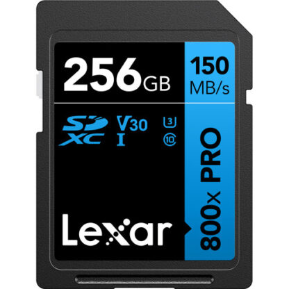 Lexar 256GB 150 Mbps 800x PRO UHS-I SDXC Card (BLUE Series)