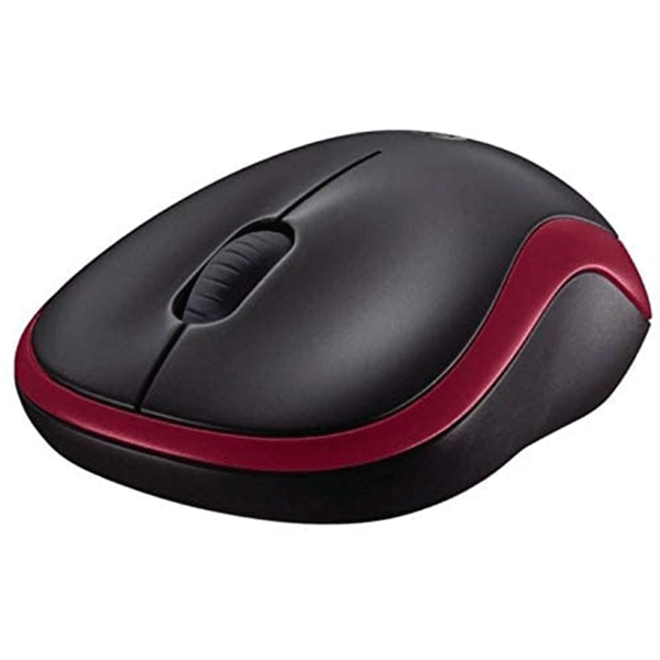 Logitech Wireless Mouse M185 - Red (910-002237)