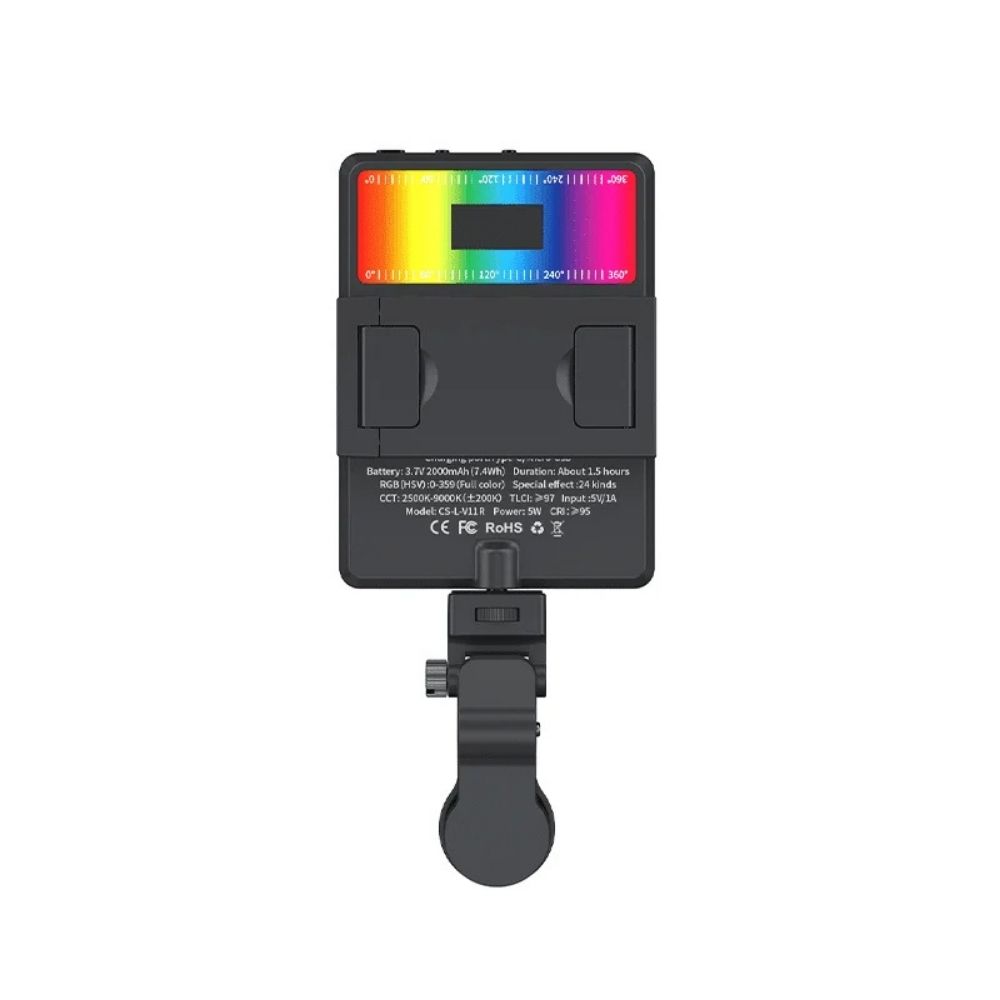 Caisi Portable Clip‑On Selfie LED Video Light