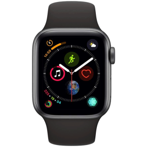 Apple Watch Series 4 (GPS + Cellular, 40mm) - Space Gray Aluminum Case with Black Sport Band