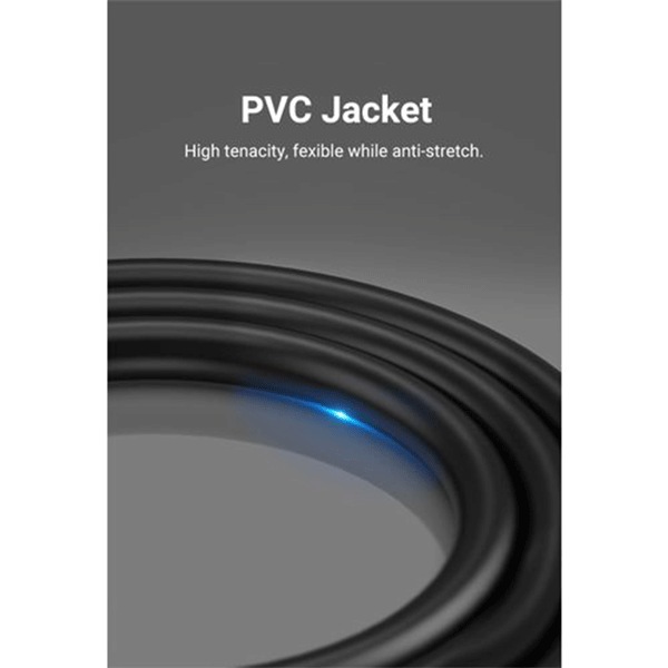 Vention VGA(3+6) Male to Male Cable with Ferrite Cores 10M Black