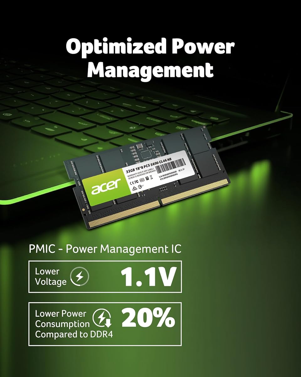 Acer 32GB SD200 Laptop RAM DDR5  5600-BL.9BWWA.419
