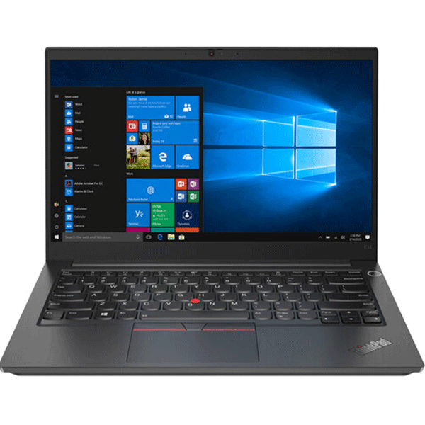 Lenovo ThinkPad E14 Intel Core i7 1165G7, 8GB DDR4 2666 (Up to 16GB Support), 512GB SSD M.2 2242 PCIe 3.0x4 NVMe (Support M.2 2280 SSD up to 1TB & Additional  2.5Inches HDD slot u 14Inches FHD (20RA002VUE)