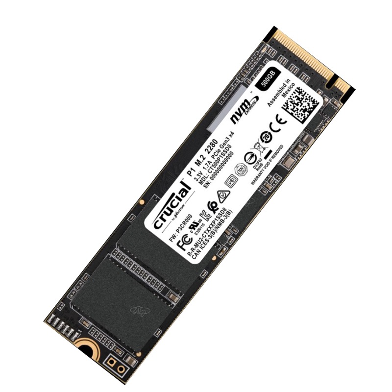Crucial P1 500GB 3D NAND NVMe PCIe M.2 SSD