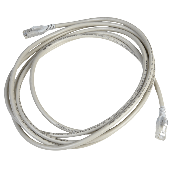 Digilink Cat6 UTP 24 AWG PVC Round Patch Cord - 5M - Grey Colour (ENP 5M GRY)