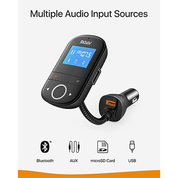 Anker Roav SmartCharge F3 FM Transmitter (R5132Z11)