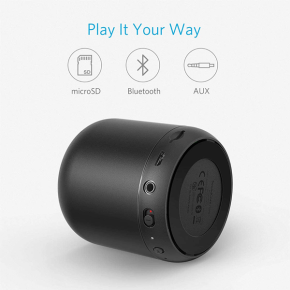 Anker Soundcore Mini, Super-Portable Bluetooth Speaker with 15-Hour Playtime, 66-Foot Bluetooth Range, Enhanced Bass, Noise-Cancelling Microphone