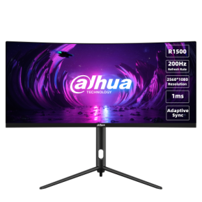 Dahua E330CA 30’’ WFHD  2560x1080 Curved Gaming Monitor 1500R curvature,  200HZ Refresh rate;  1ms  response time, Adaptive sync,  300 nits Brightness,Tilt, Height Adjust Stand, 1 year warranty - DHI-LM30-E330CA