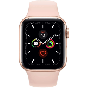 Apple Watch Series 4 (GPS, 44MM) - Gold Aluminum Case with Pink Sand Sport Band