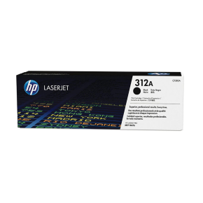 HP 312A Black Original LaserJet Toner Cartridge- CF380A