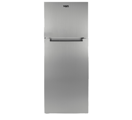 VON VART-36NHS 251L Double Door No Frost Fridge – Silver