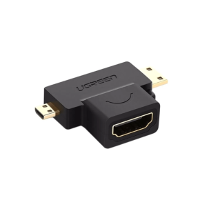 UGREEN Micro HDMI Male + Mini HDMI Male to HDMI Female Adapter - HD129 (UG-20144)