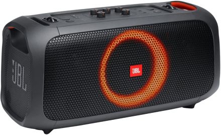 JBL PARTYBOX ON-THE-GO PORTABLE PARTY SPEAKER WITH BUILT-IN LIGHTS AND WIRELESS MIC