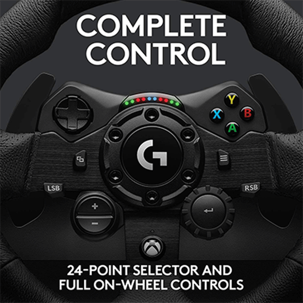 Logitech G923 Racing Wheel and Pedals for Xbox One and PC
