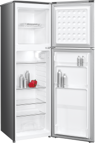 Beko BAD230 KE 166L Double Door Fridge – Inox, Direct Cool