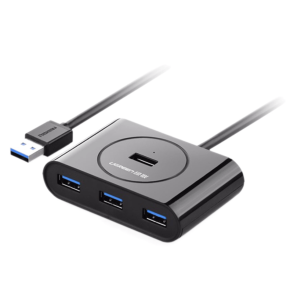UGREEN 4-Port USB 3.0 Hub with USB-C & USB-A 2-in-1 interface 1M Black – CR113 – UG-40850