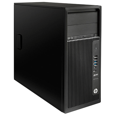 HP Z240 Workstation SFF Desktop PC, Intel Core i5-6500 Upto 3.60GHz, 8GB RAM, 1TB SSD, AMD Radeon HD 8570 1GB 4K, DisplayPort, HDMI, DVI, AC Wi-Fi, Bluetooth - Windows 10 Pro 