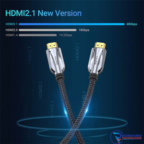 8K HDMI Cable 3M, HDMI 2.1 Cable VENTION Ultra HD Lead High-Speed Cord 48Gbps | Supports 8K@60HZ