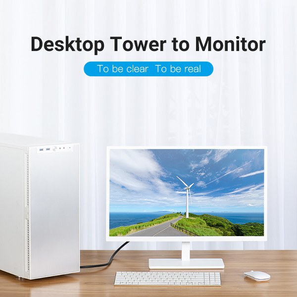 Vention VGA (3+6) Male to Male Cable With Ferrite Cores – 8 Meter–VEN-DAEBK