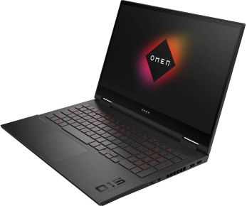 Hp Omen 15-EK0010CA Gaming laptop, Intel Core i7-10750H, 15.6'' FHD, 8GB RAM 256GB SSD + 6GB NVIDIA GeForce GTX 1660Ti, Windows 10 Home, Backlit Keyboard- 12C20UA