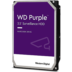 Western Digital 6TB WD Purple Surveillance Internal Hard Drive HDD - 5400 RPM, SATA 6 Gb/s, 64 MB Cache, 3.5