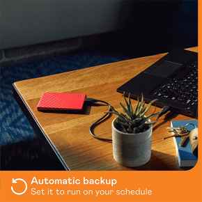 WD 2TB My Passport Portable External Hard Drive HDD, USB 2.0 Compatible, Red - WDBYVG0020BRD-WESN