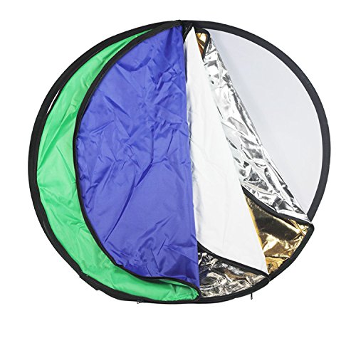 Godox 43 Inch (110cm) 7 in 1 Round Portable Collapsible Multi Disc Light Reflector (Translucent, Silver, Gold, White, Black, Green and Blue)