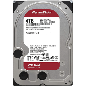 Western Digital 4TB WD Red NAS Internal Hard Drive HDD - 5400 RPM, SATA 6 Gb/s, SMR, 256MB Cache, 3.5 Inches (WD40EFAX)