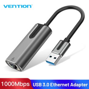 Vention USB 3.0 TO GIGABIT ETHERNET ADAPTER Gray 0.15M Aluminum Alloy Type