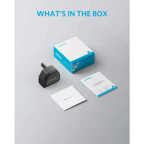 Anker Nano USB C Plug, 20W PIQ 3.0 Durable Compact Fast Charger, PowerPort III USB-C Charger 