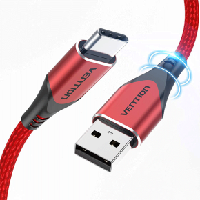 Vention USB-C to USB 2.0-A Cable 1.5M Red