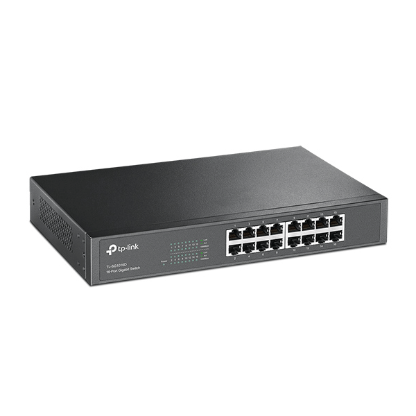TP-Link 16-Port 10/100/1000Mbps Gigabit Desktop Rackmount Switch (TL-SG1016D)