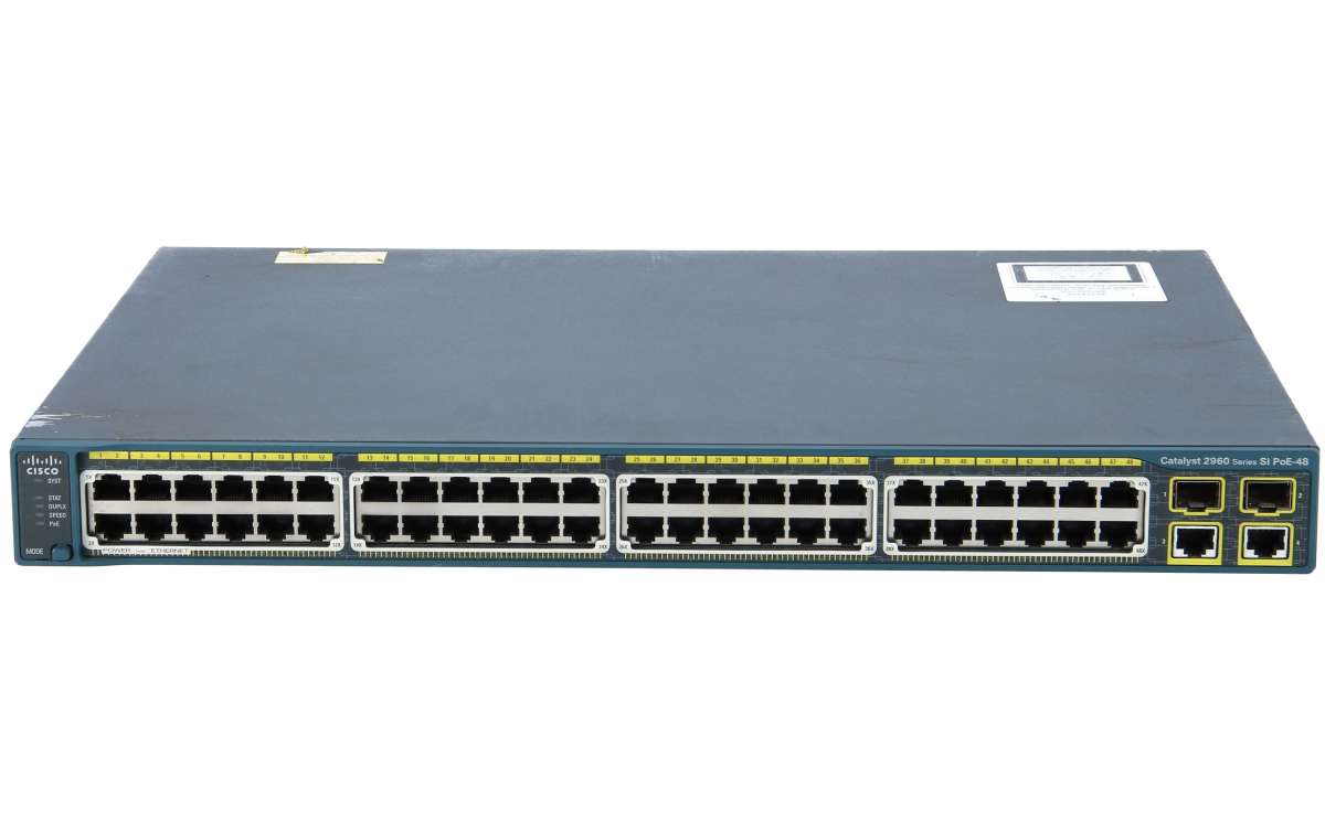Cisco WS-C2960-48PST-S Catalyst 2960 48 10/100 PoE Switch- WS-C2960-48PST-S